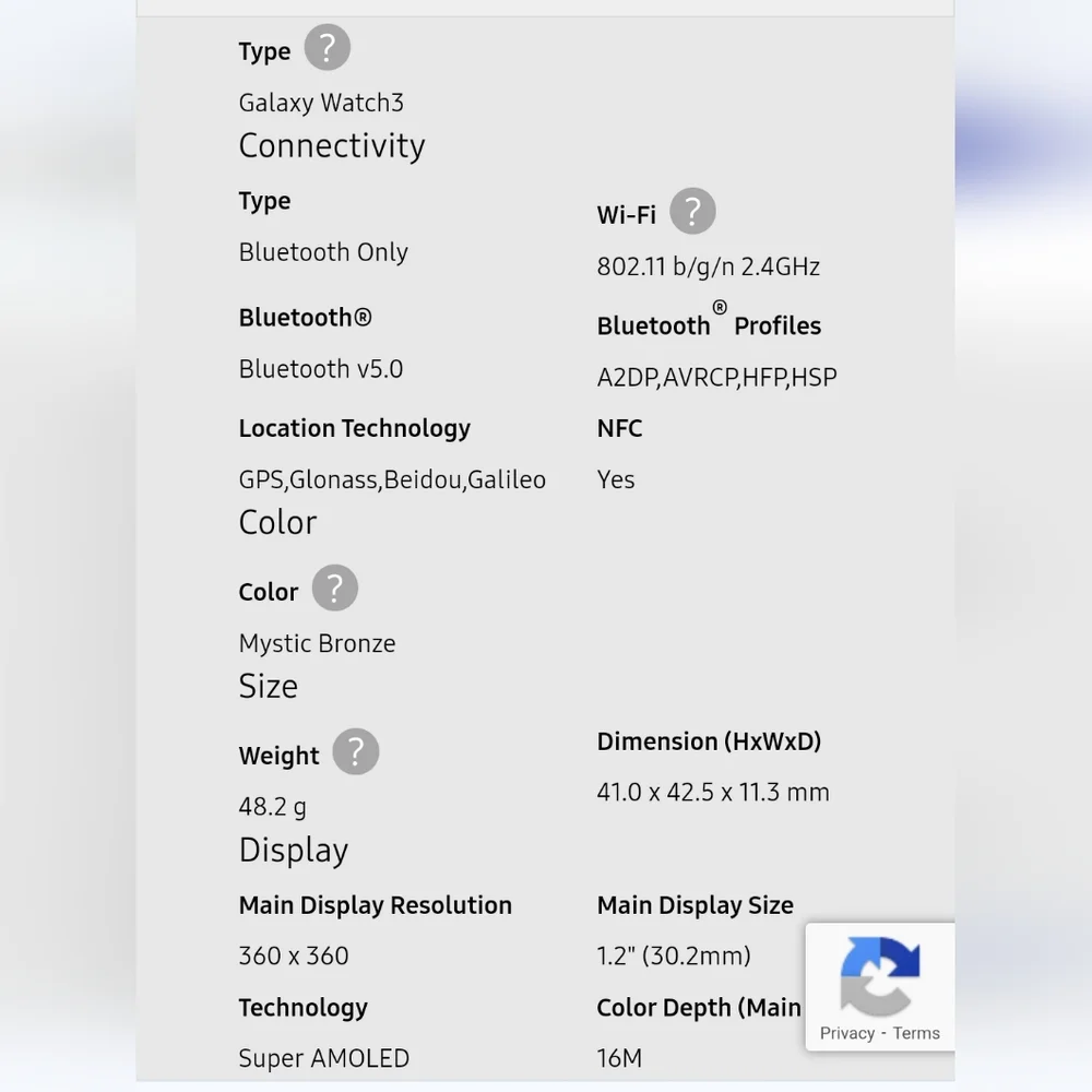 Samsung Galaxy Watch 3 41mm Mystic Bronze